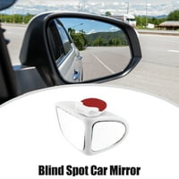 Jedinstveni povoljni par prednji lijevi desni bočni slijepi spot ogledala za rotaciju Široko ugao za automobile bijelo