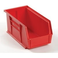 Plastični spremište bin - mali dijelovi 5- 10-5, crveni - puno 12