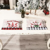 Božićni placemi Božićne trpezarijske stol salvete posteljina line bez like za lutke kuhinjske stolne