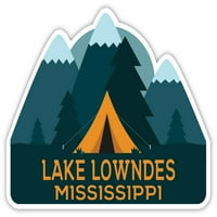 Jezero Lowdes Mississippi Suvenir Frižider Magnet Camping TENT dizajn