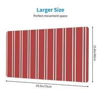 Extra Veliki jastučić za mišenje, crvene trake Desk mat - kvadratna ploča za mišenje gumene bazne jastučića