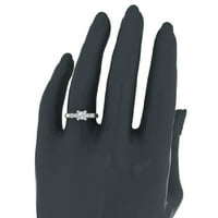 Princess Cut Diamond zaručnički prsten za žene 5-kameni prsten 0. CT 14K zlato