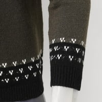 Muški modni casual elastični kaput džemper s džemper sa džemper od dvostruke bluze Turtleneck
