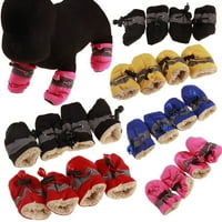 Yebay Set Mačke Zimske pseće cipele za pse, tople kišne čizme Zaštitne kućne ljubimce Sportske cipele