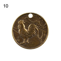 Privjesak lančanog ključa naierhg dvanaest horoskopskih životinja bakrenim ukrasnim ukrasima