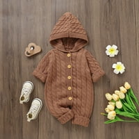 Pedort Baby Girl Romper pamuk pamuk bodi, dugih rukava rubnica za presvlačnu odjeću, 86