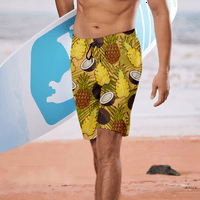 Dječačke i muške plažne kratke hlače Havajske kratke hlače za muškarce sa džepovima, plažom za muškarce Ljeto Tvrtke kratke hlače Brze suhog kupanja za muškarce za muškarce teen kratke hlače djeteta