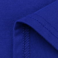 Modne ženske ležerne džepove bez rukava iznad koljena, plava, m