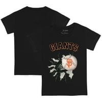 Dojenčad sićušni otvor Black San Francisco divova bejzbol suza majica