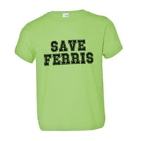 Pleasemetees Toddler Classic Save Ferris Bealler Day Off Vintage HQ Tee