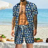 Muški kratke hlače odijeva odjeća muške proljeće ljetno casual plaža casual gumnati majica s kratkim