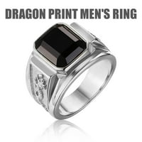 Novi stil zmajskog uzorka Dijamantni prsten za muškarce Retro Prikaži ličnost