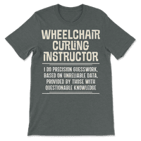 Smiješna košulja instruktora za uvlačenje u invalidskom kolicima - radim preciznost g