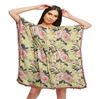 Moomaya tiskani bikini pokriveni kaftan haljina kaftane haljine za žene plus veličinu