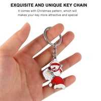 Etereauty Privjesci za ključeve Key Christmas Božićni privjesci Santa Claus uzorak privjesak