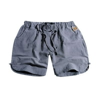 Voguele muški kratke hlače elastična struka dno su pune boje Ljetne kratke hlače dnevne mini pantalone