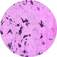 Ahgly Company u zatvorenom okruglom sažetkom ružičaste moderne prostirke, 6 '