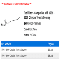 Filter za gorivo - kompatibilan sa - Chrysler Town & Country 1999