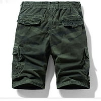 Lopecy-Sta muške kratke hlače Multi džep teretni hlače Labave casual pantalone Ravne hlače za noge Hlače
