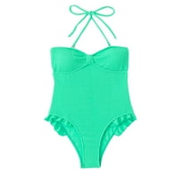 Umitay kupaći kostimi Žene Jednodijelno kupaći kostim apelirajuća od pune boje plaža jednodijelna kupaći kostimi