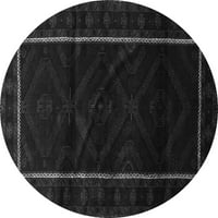 Ahgly Company u zatvorenom okruglom perzijskim sivim tradicionalnim prostirkama, 5 'kruga