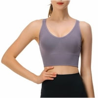 Sportski grudnjaci za žene Yoga sa čvrstim rukavima bez rukava casual rezervoari za bluze za intimne