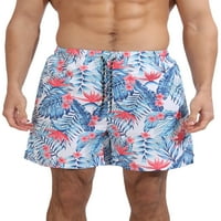 Aturuste muškarci Ljetni plažni kratke hlače Ležerne prilike labave elastične točke za gromove sa džepnim
