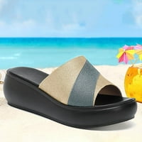 Caicj ženske cipele Žene Ležerne prilike ljetne sandale sa lukom potpore Flip Flops Platforme Wedge
