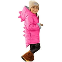 SHPWFBE dječje djevojke odjeću Toddler dječaci topli kaput s dugim rukavima 3D jakna sa kapuljačom s