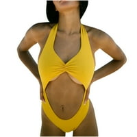 Hernalise Fashion Women Solict atraktivni bikini push-up podstavljeni kupaći kostimi kupaći odjeća za