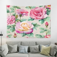 Zidne tapiserije, psihodelični proljetni botanički cvjetni zid za tapiserije viseći za zid