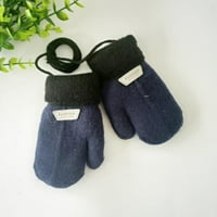 Čvrsta boja Vjetrootporna rukavice tople pune rublje rukavice Slatke zimske vanjske rukavice Fuzzy plišane