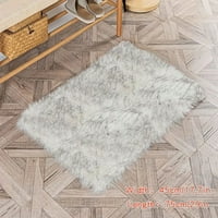 Gray Fau Površina prostirka Fuzzy podna mat plišana krzna tepiha za spavaću sobu dnevni boravak Dječje
