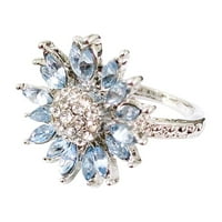Do 65% popusta na AMLBB vintage prstenovi za zglob za žene dame modni svijetlo plavi suncokret dijamantni