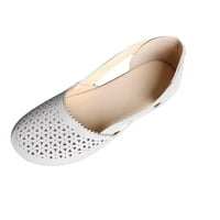 Cleance Womens Sandale Ljetne modne sandale Ležerne prilike ravne cipele s punim bojama