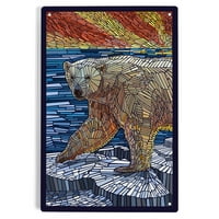 Polarni medvjed, papirni mozaik