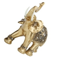 Slon statuu, simbol bogatstva figurine poklona, ​​izvrsna sintetička smola za poklon za uređenje bara