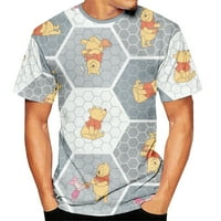 Winnie The Pooh Anime košulja Muškarci Unise Winnie The Pooh 3D print majica Casual Kratki rukav Cosplay