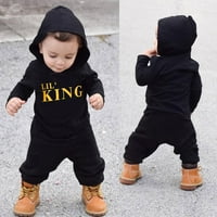 Durtebeua Baby Boy Outfits Set hlače Postavite pantalone s dugim rukavima s podešenim trakom za glavu 2 godine