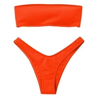 Yotyukeb Ženski kupaći kupaći kostimi Bikini Ženski bikini High Struk Tummy Control Control Dvije kupaće