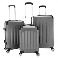 Lowestbest Puturni set za prtljag, prijenosne torbe za prtljagu za velike kapacitete za putovanja, DarkGray
