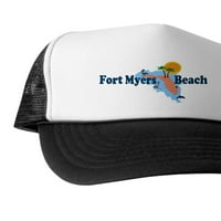 Cafepress - Fort Myers Beach FL - Jedinstveni kamiondžija, klasični bejzbol šešir