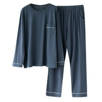 Penkiiy muns zvezni setovi Men Ležerne prilike pulover dugih rukava za spavanje džepova za spavanje