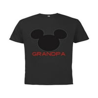 Disney Mickey Mouse GrandPa Porodica - pamučna majica kratkih rukava za odrasle - prilagođeno-crno