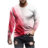 Giligiliso Muškarci Ležerne prilike, pulover s dugim rukavima 3D tiskani majica