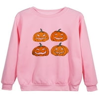Gomelly dame dukserište bundeve tisak Halloween dukseri s labavim fit pulover Žene tople jeseni, džemper