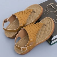 GUZOM WINTE Ljetne sandale čišćenja ortopedske sandale sa lukom potpore udobnu casual plaža, cipele