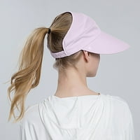 LisingTool kašika šešir za žene Ljeto sunčano šešir na otvorenom na otvorenom licem pokriti čvrsta boja