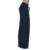 Rewenti Tergo hlače za jesenju vježbanje nogavice Stretch tipka za struk Pocket Yoga teretana Loose
