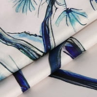 Absuyy Jumpsuits za ženske ležerne modne ovjese od tiskane široke noge Ljeto s džepovima Duge pantalone ROMper bijele veličine L